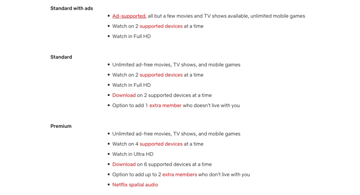 Netflix abonnementen 2023