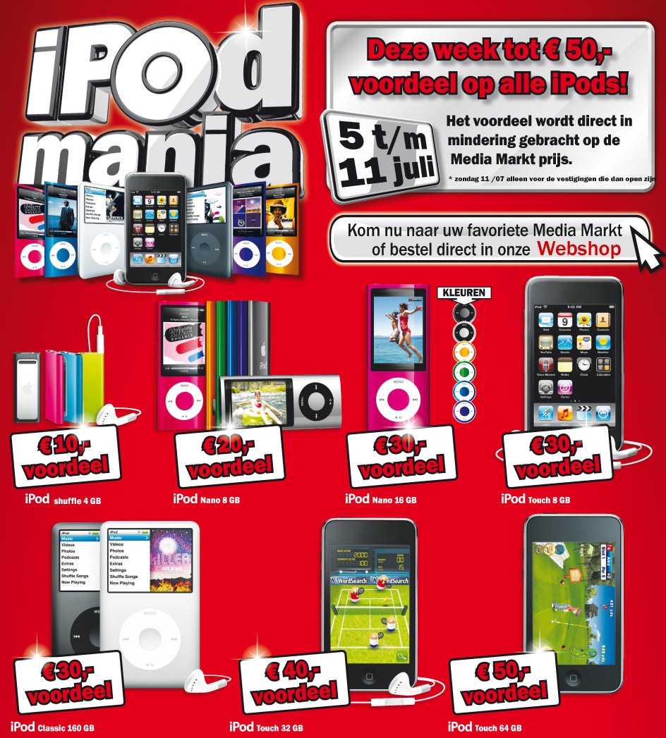 Korting Op Ipods En Macs Bij Mediamarkt Icreate