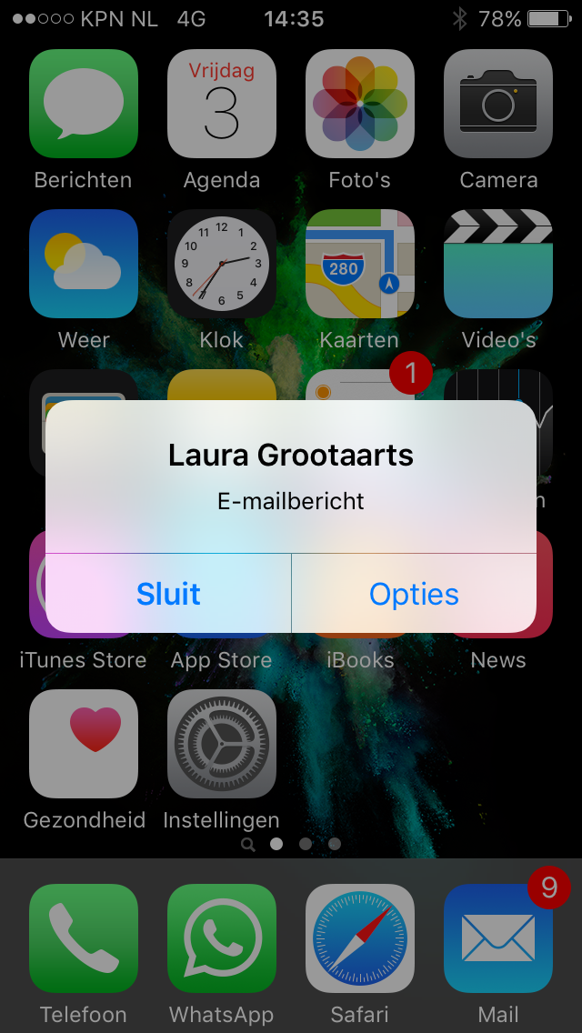 Automatisch bericht iphone Automatisch bericht iphone