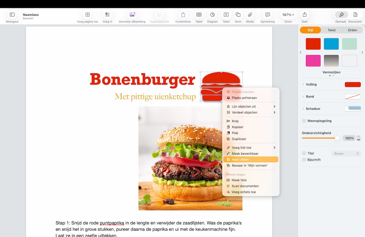Instructiefoto: Loskoppelen