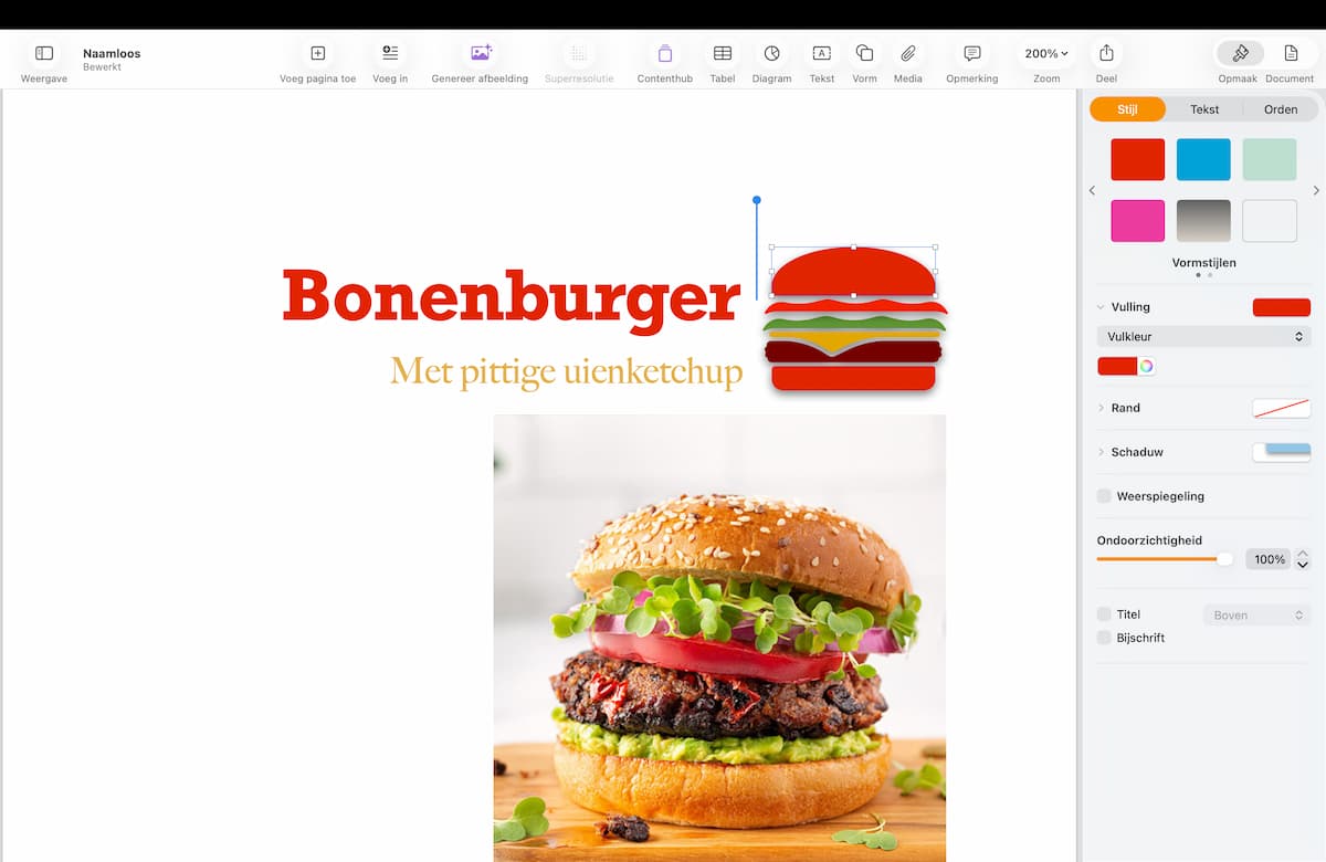 Instructiefoto: Deel bewerken