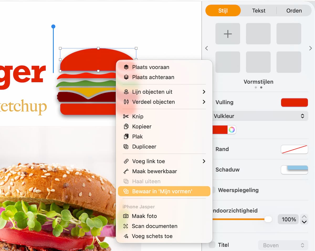 Instructiefoto: Favorieten opslaan