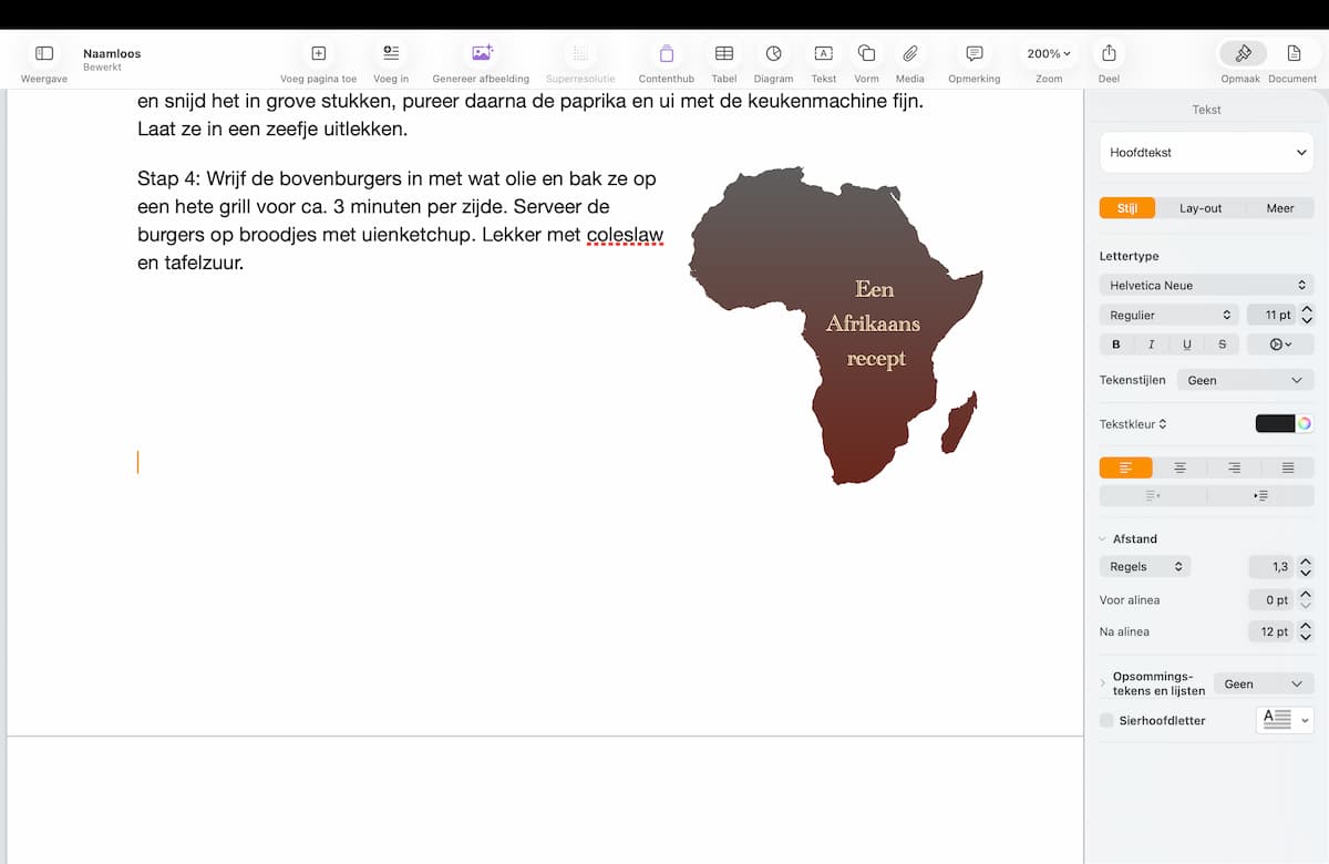 Instructiefoto: Tekst toevoegen
