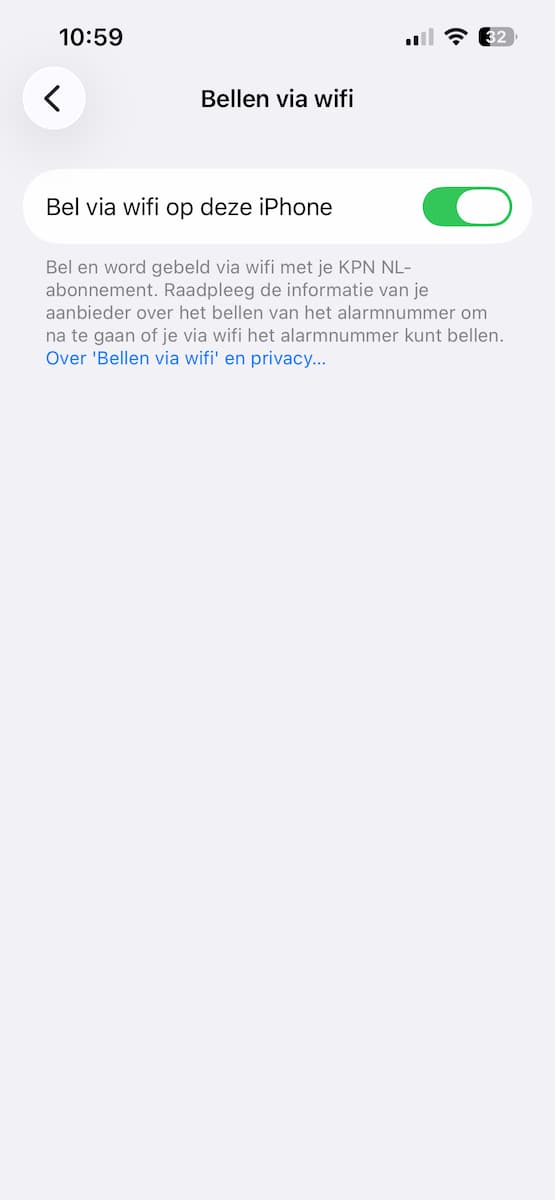 Instructiefoto: Bellen en sms'en via wifi