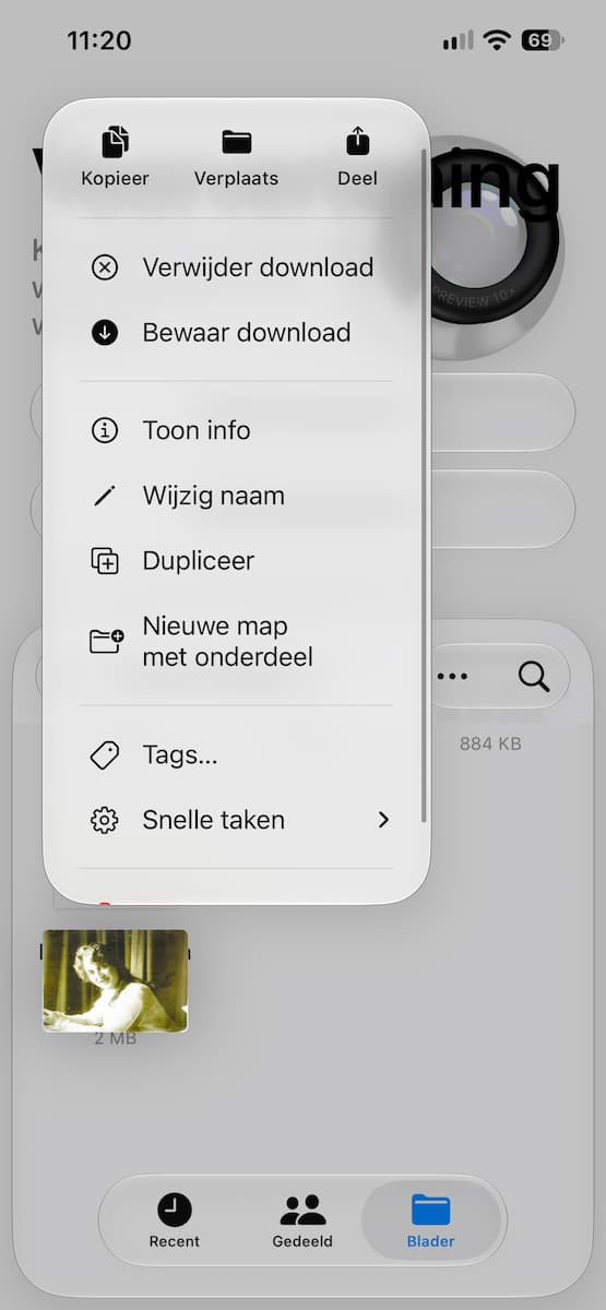 Instructiefoto: Op de Mac