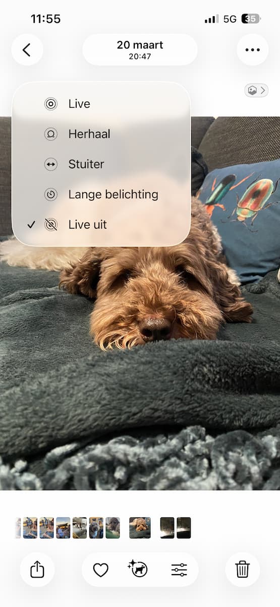 Instructiefoto: Schakel geluid uit