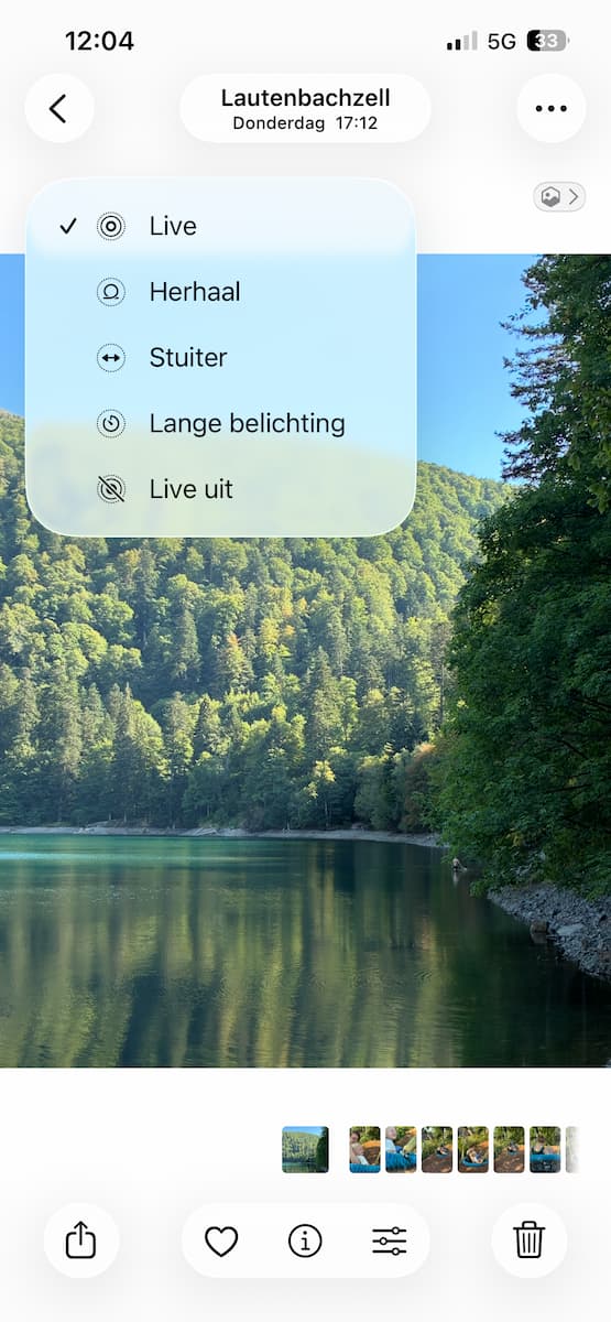 Instructiefoto: Geen effecten