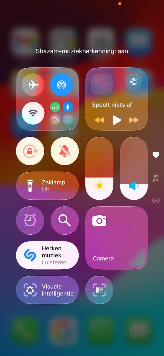 Instructiefoto: Shazam (voor muziekherkenning)