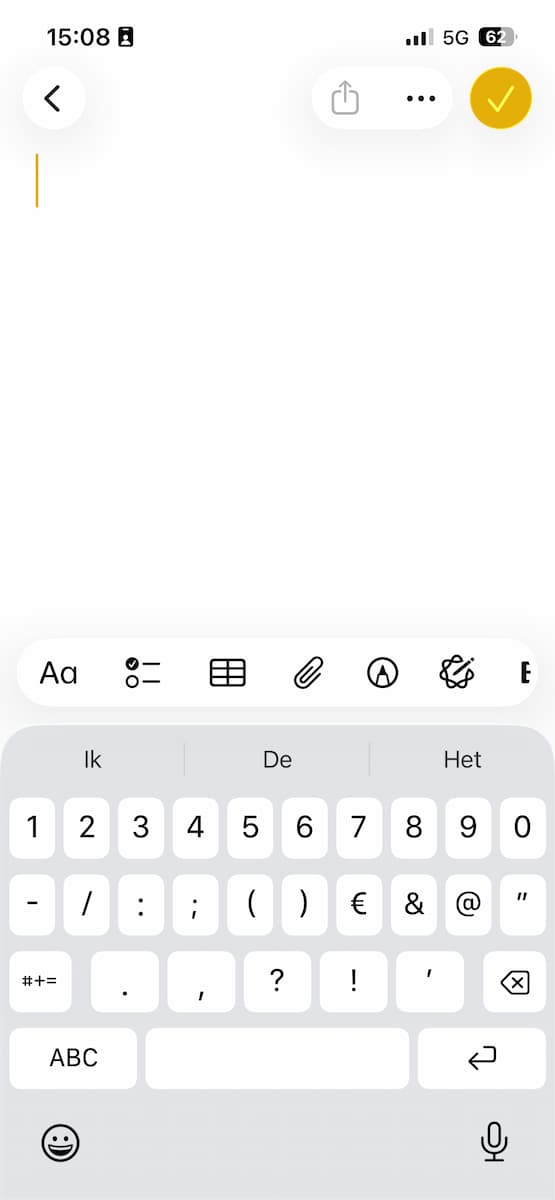 Instructiefoto: Sneller cijfers typen