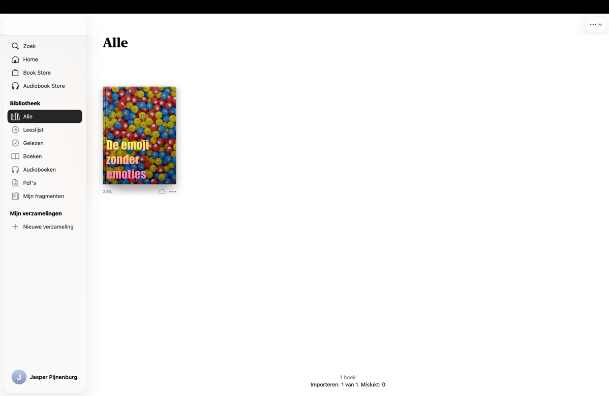 Instructiefoto: Jouw boek in Boeken