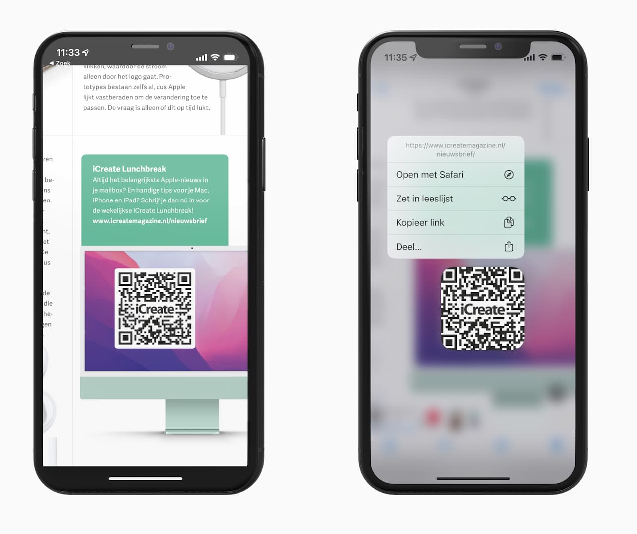 iTip Hoe scan je een QRcode die op je iPhone staat? iCreate