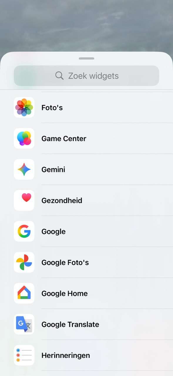 Instructiefoto: Lijst