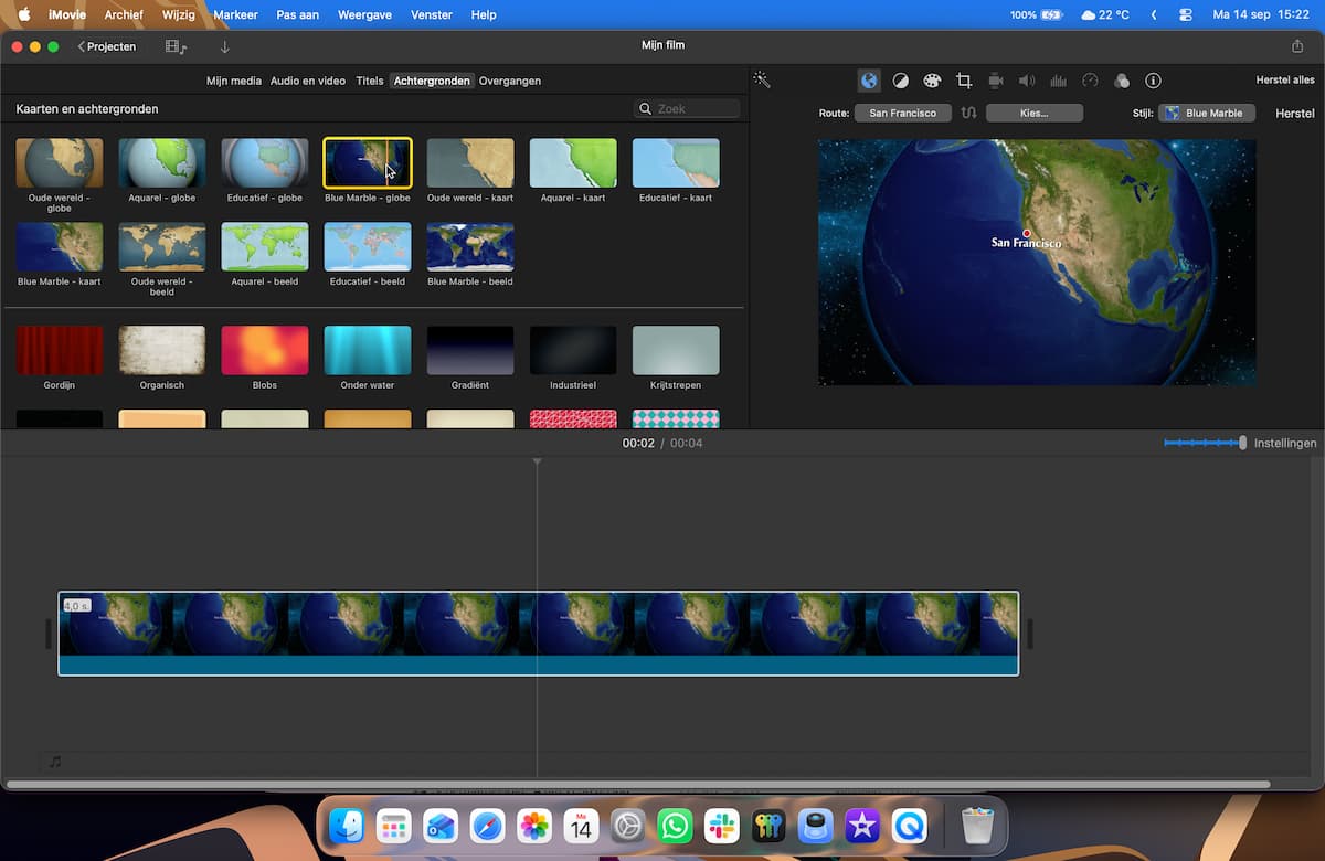 Instructiefoto: Blue Marble
