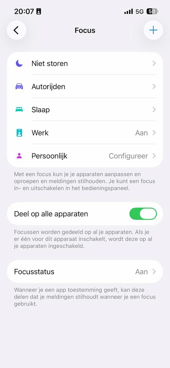 Instructiefoto: Menu