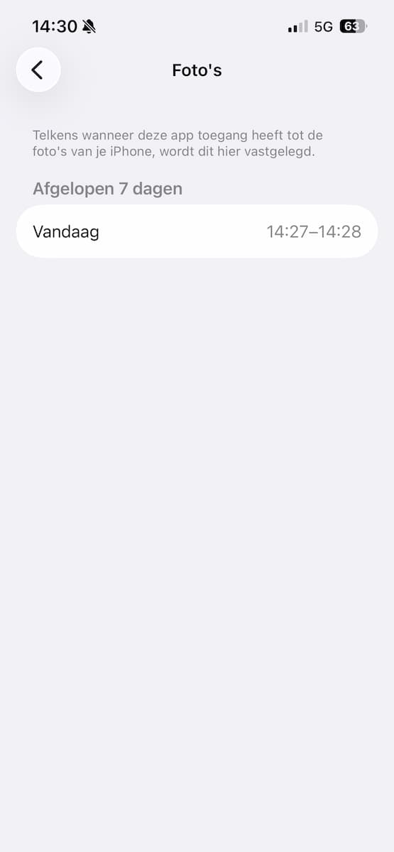 Instructiefoto: Datum en tijd