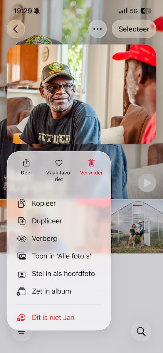 Instructiefoto: Miniatuurfoto
