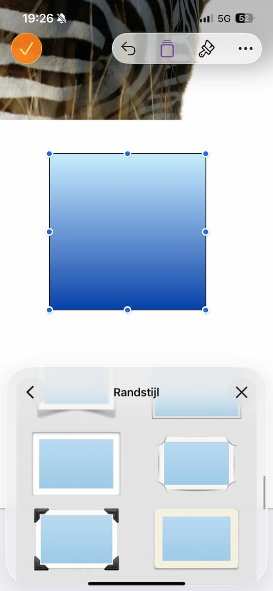 Instructiefoto: Fotolijstje