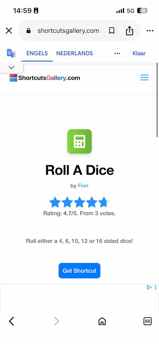 Instructiefoto: Roll a dice