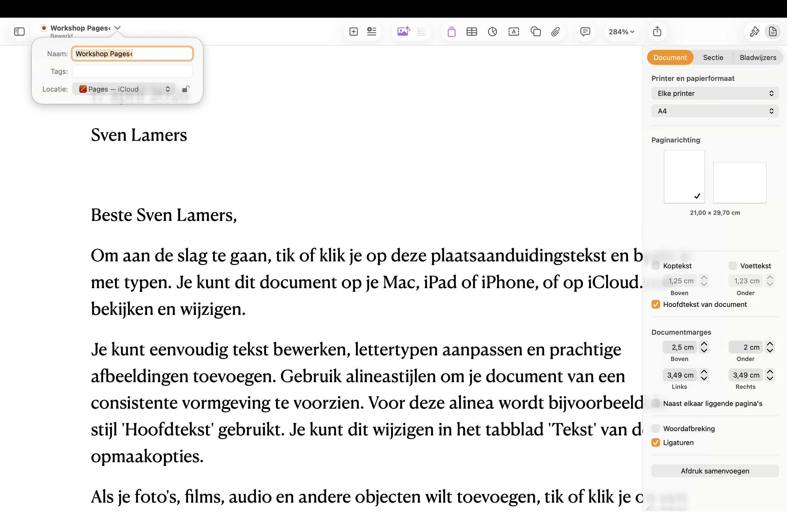 Instructiefoto: Controlerondje