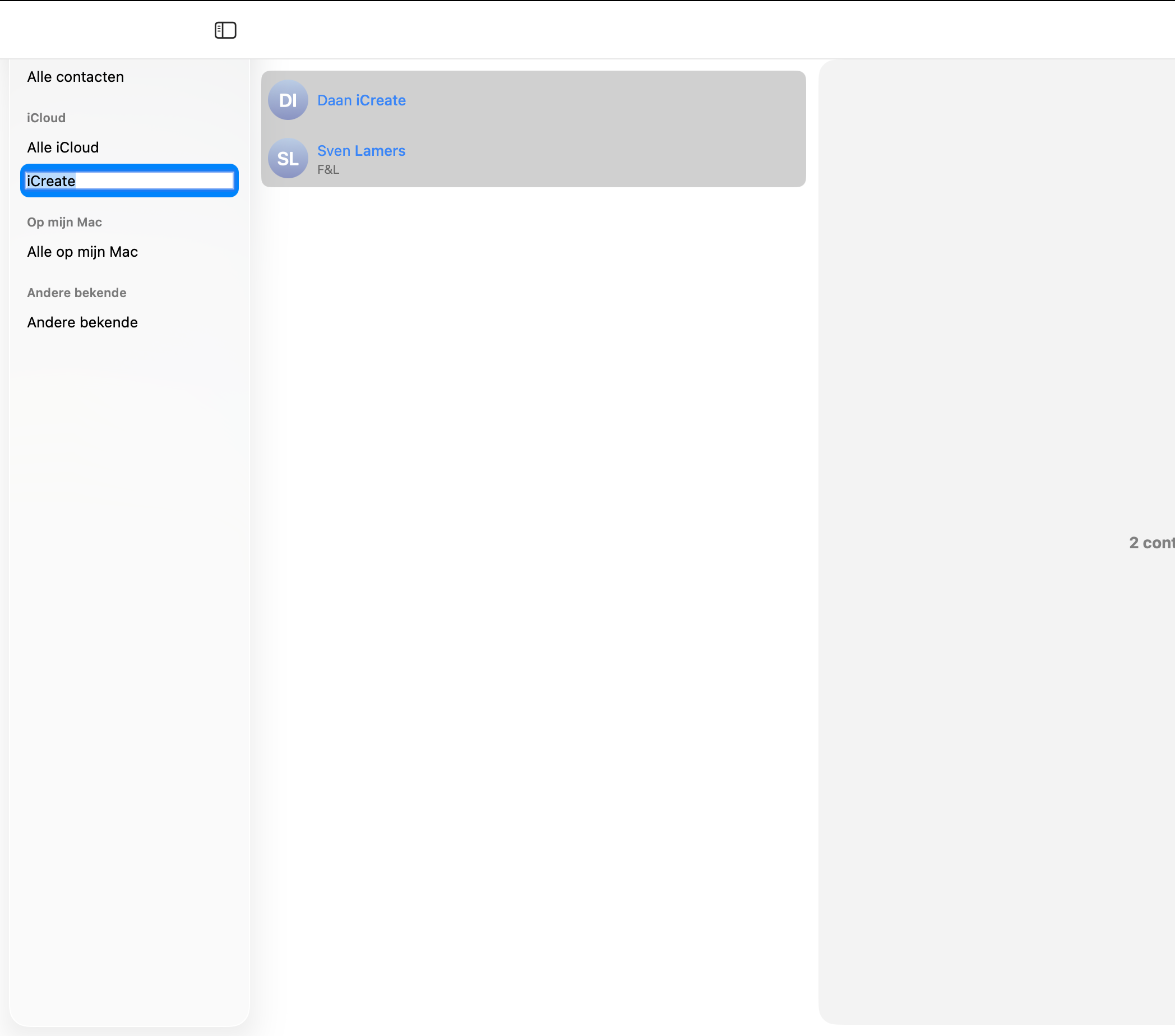 Instructiefoto: Contacten