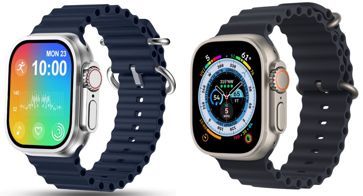 Deze fake Apple Watch Ultra kost € 34 en dat zie je (niet) iCreate