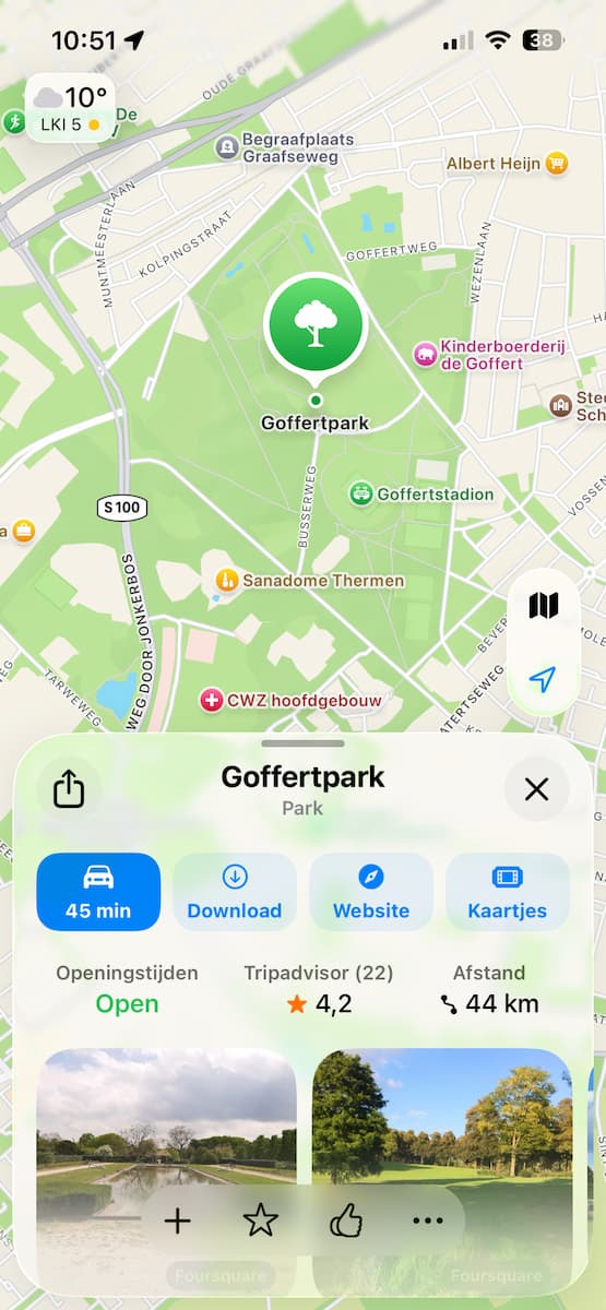 Instructiefoto: Tussenstops toevoegen