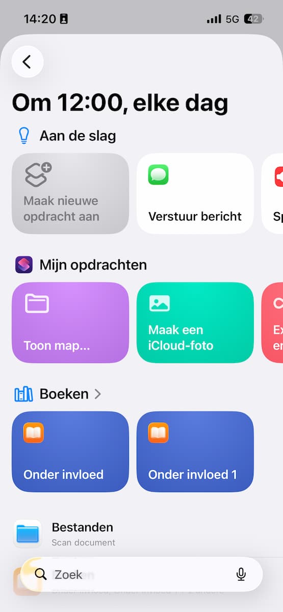 Instructiefoto: Een nieuwe opdracht