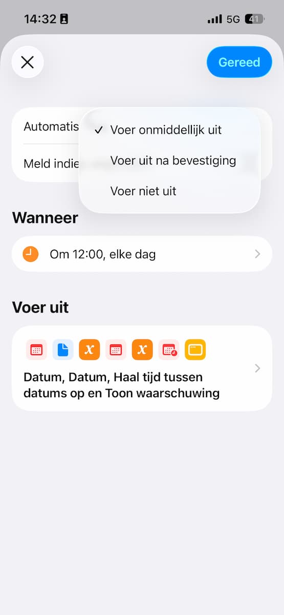 Instructiefoto: Laatste taak van vandaag