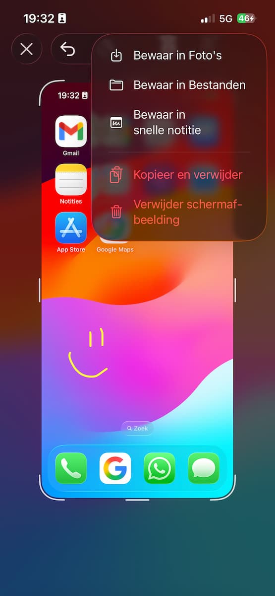 Instructiefoto: Bewaren