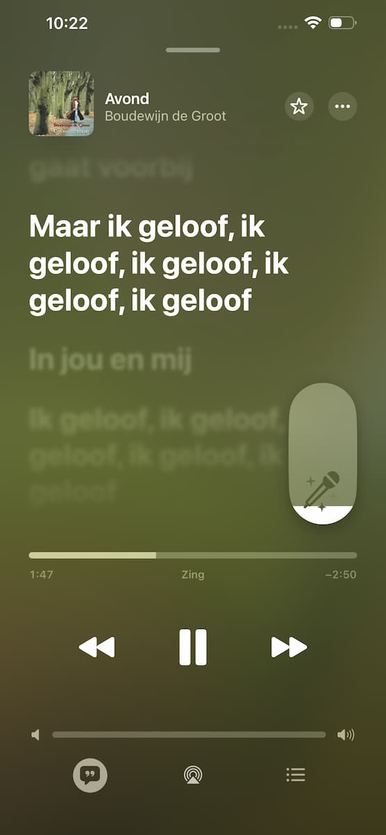 Instructiefoto: Aanpasbare zang