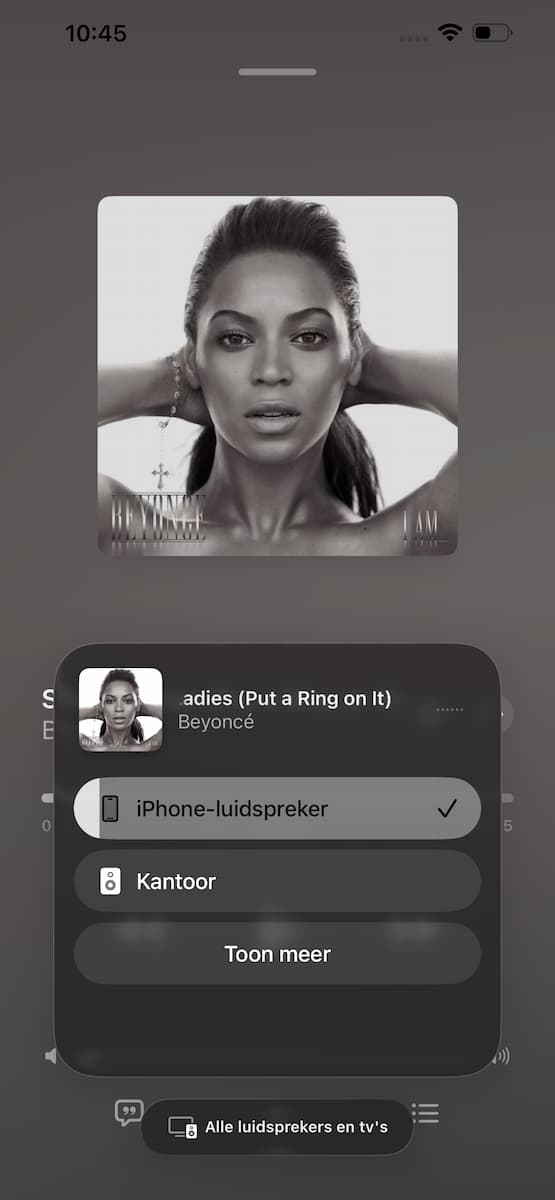 Instructiefoto: Apple Music Sing met AirPlay