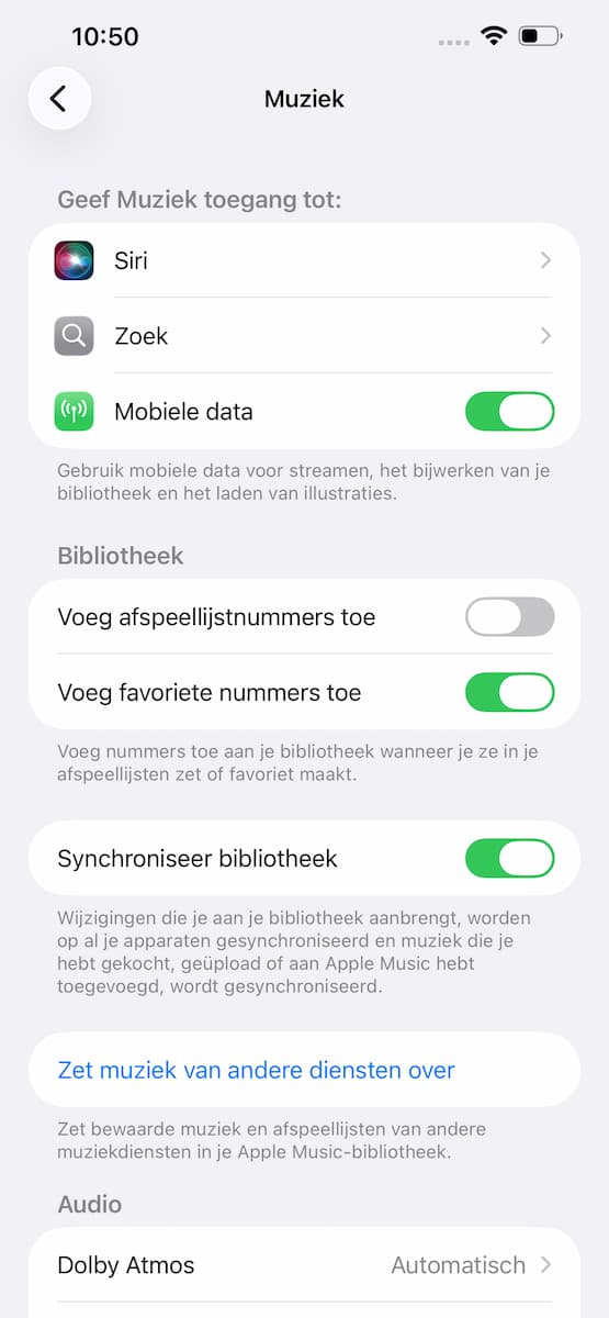 Instructiefoto: Synchroniseert Apple Music niet?