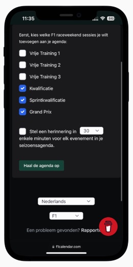 F1 2023 Kalender Ios