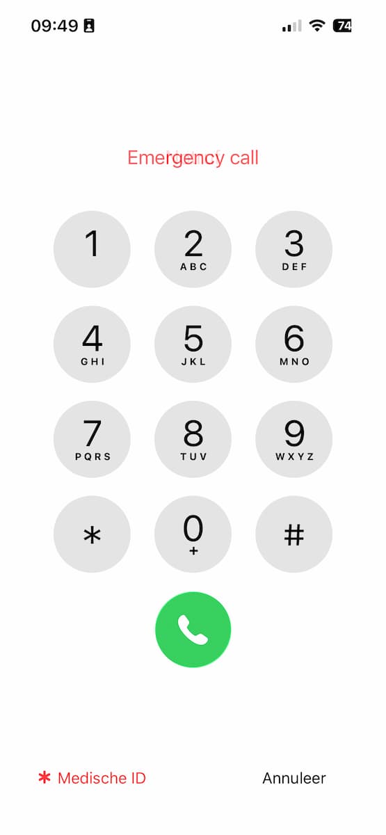 Instructiefoto: Hoe kan iemand je Medisch ID zien?