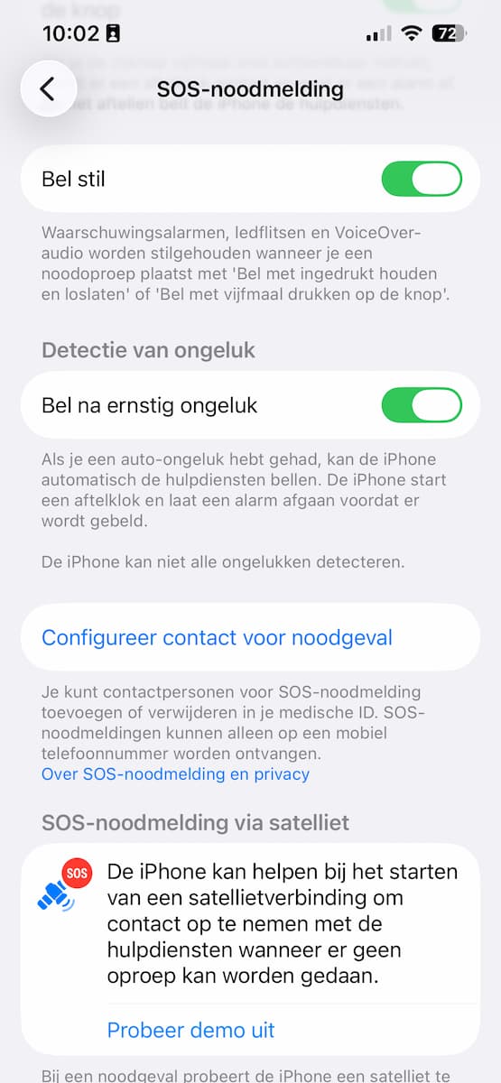Instructiefoto: Stil of met alarm