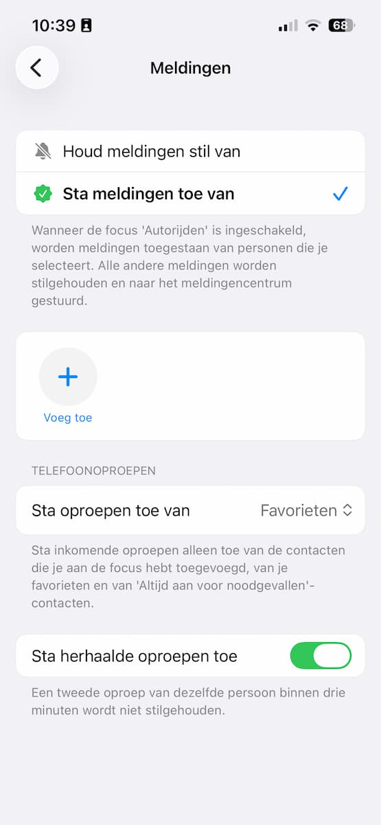 Instructiefoto: Focus