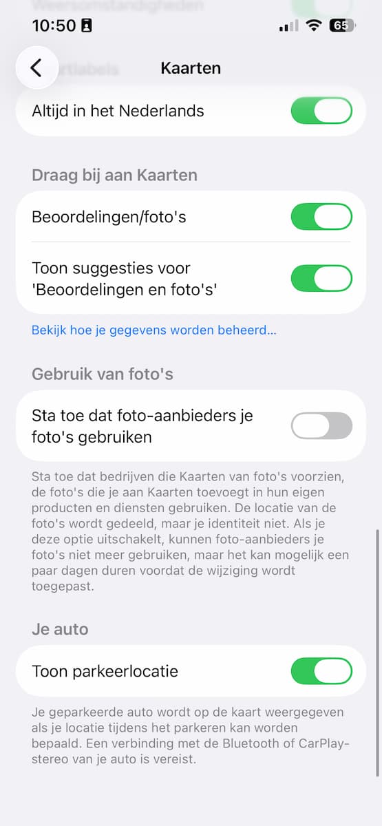 Instructiefoto: Toon parkeerlocatie
