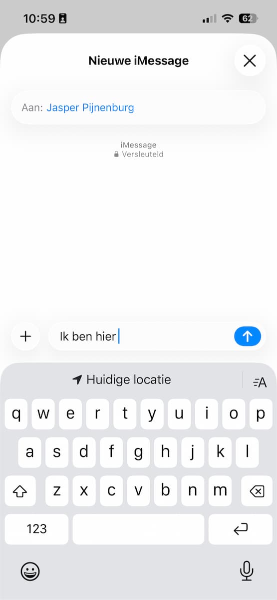 Instructiefoto: Ik ben hier