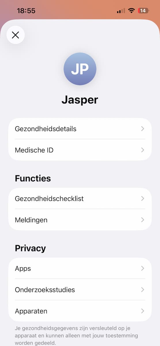 Instructiefoto: Het Medisch ID bijwerken