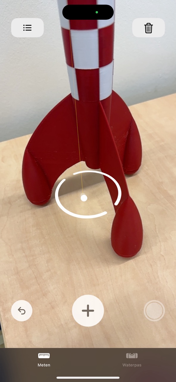 Instructiefoto: Meten …