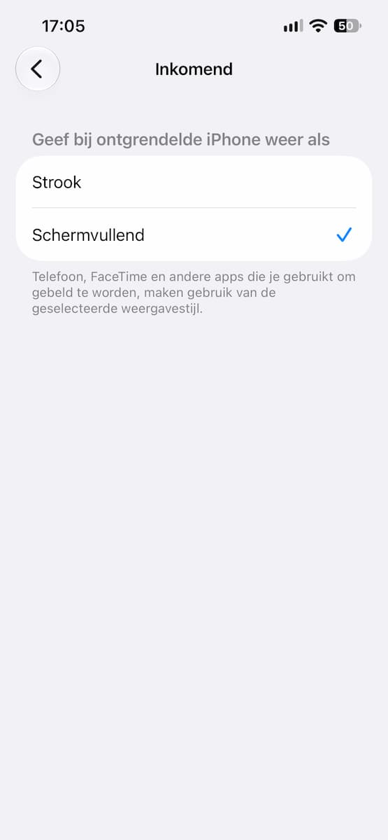 Instructiefoto: Verander hoe telefoontjes binnenkomen