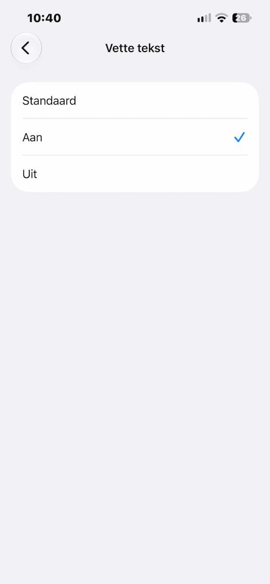 Instructiefoto: Maak tekst op je iPhone vet