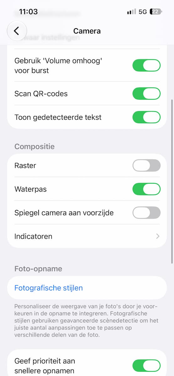 Instructiefoto: Scan QR-codes via de camera