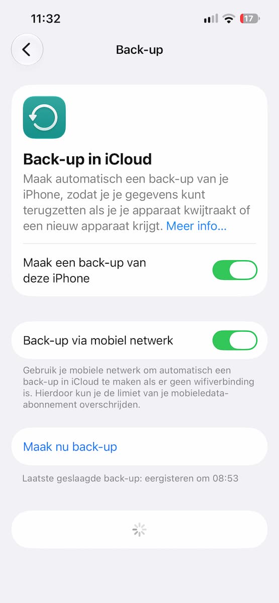 Instructiefoto: En tot slot, maak een back-up