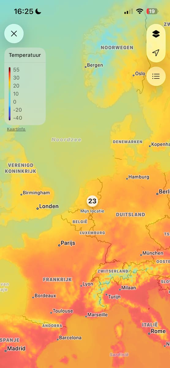 Instructiefoto: Temperatuur