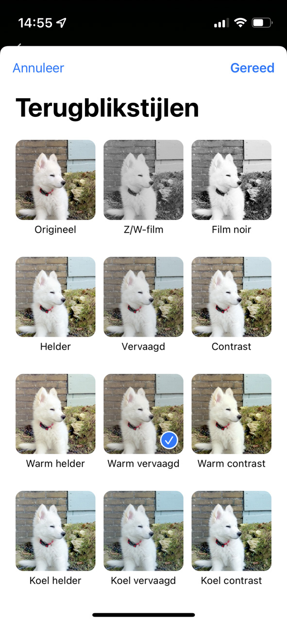 Instructiefoto: Terugblikstijlen