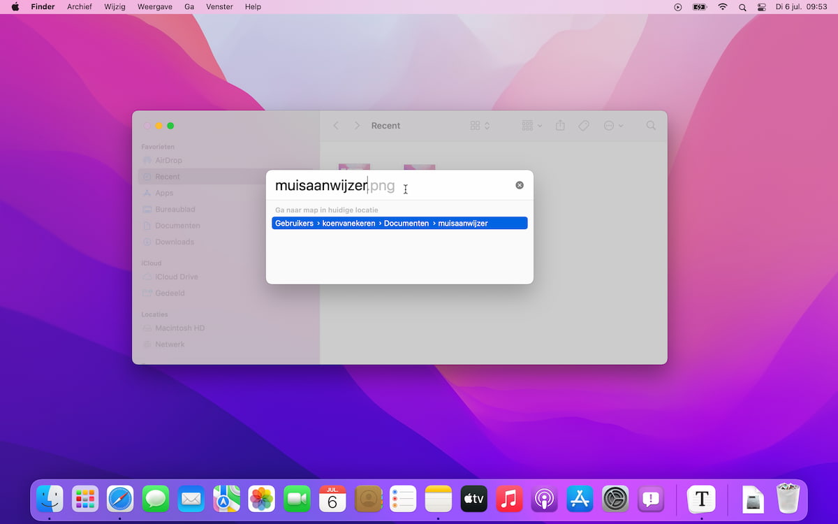 macOS Monterey functies