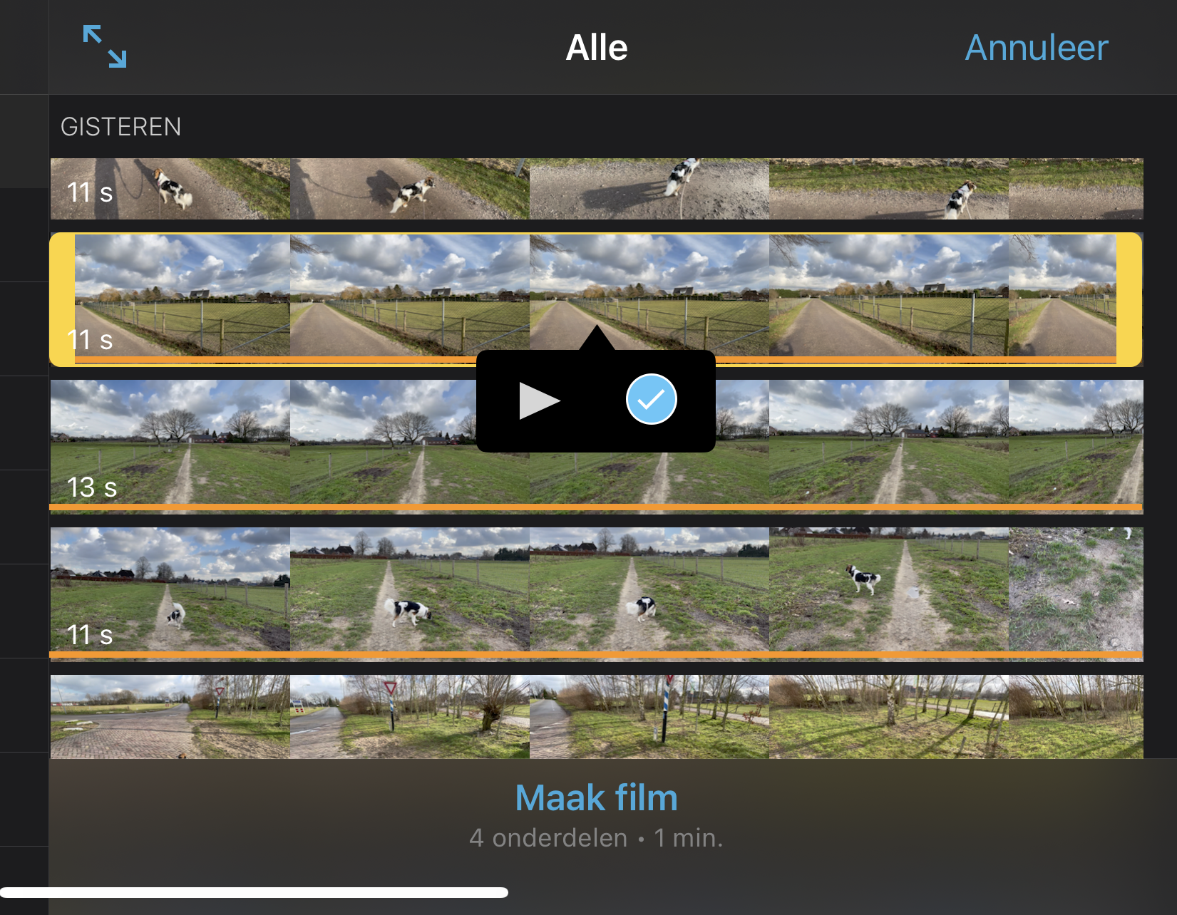 Instructiefoto: Kies video's