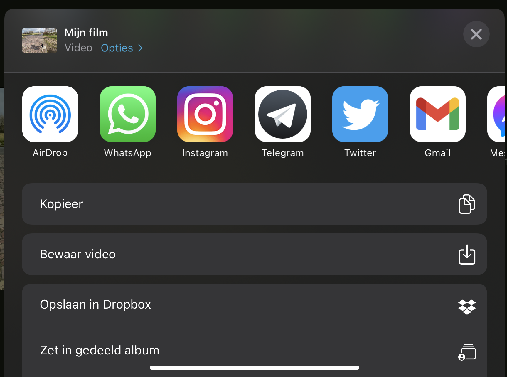 Instructiefoto: Delen