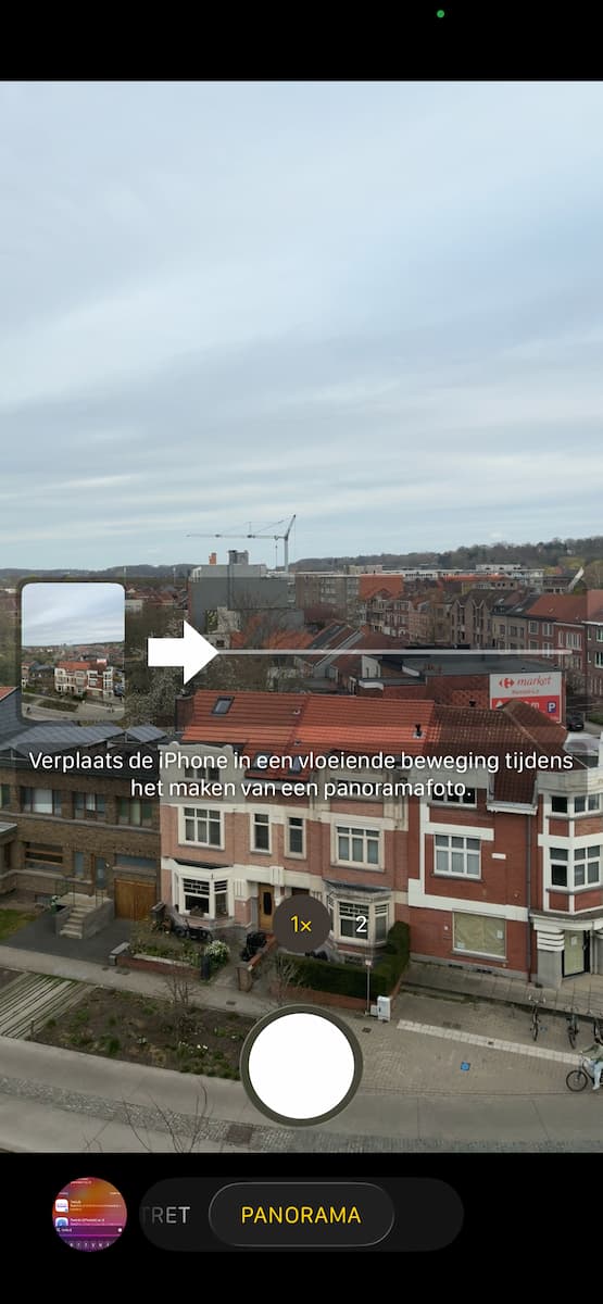 Instructiefoto: Kies de juiste modus